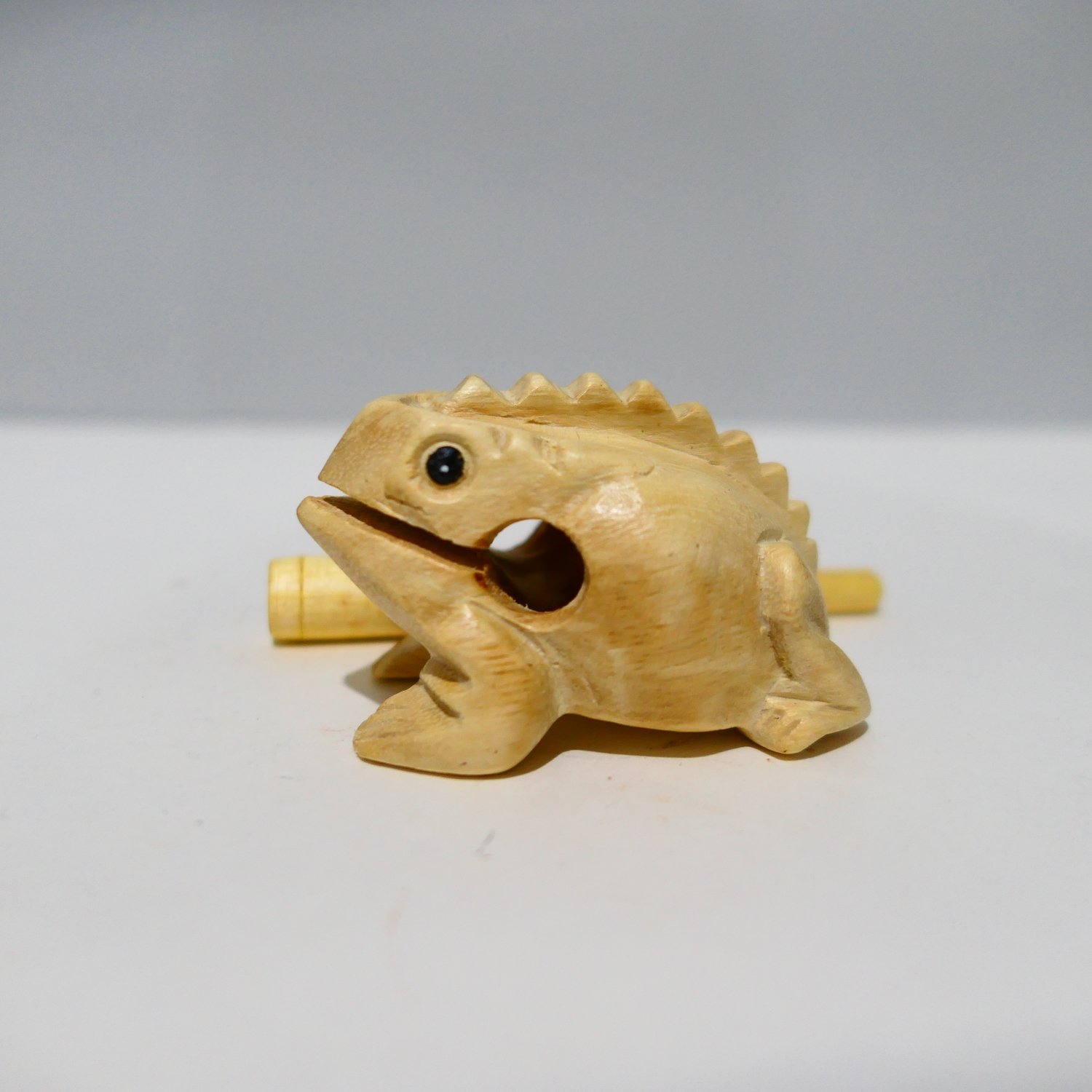 2&quot; Wooden Musical Frog - Natural | FR2N