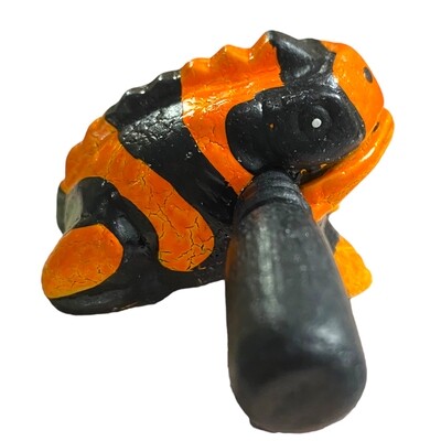 1.5" Wooden Musical Frog - Orange Dart | FR05OD