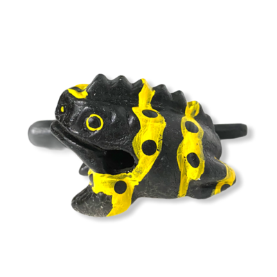 1.5" Wooden Musical Frog - Yellow Dart | FR05YD