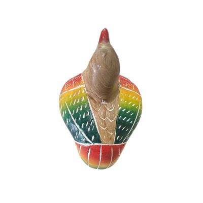 Wooden Quail Bird Figurine Decoration