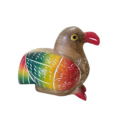 Wooden Quail Bird Figurine Decoration