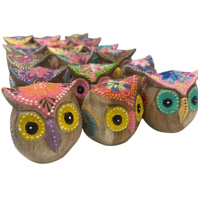 5 randoms Unique Painted Owl