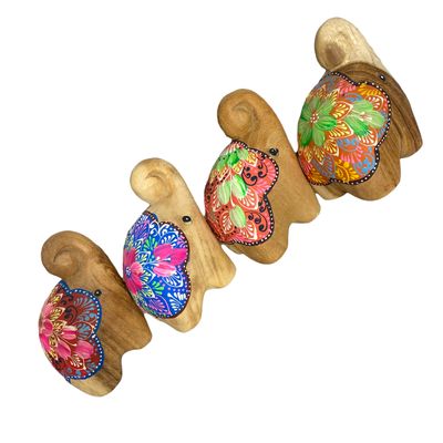 3 randoms Unique Painted Standing Elephant