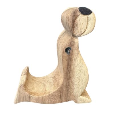 Wooden Seal Cellphone Stand