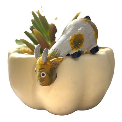 5 Wooden Minimal Goat Shelf Figurine Decoration