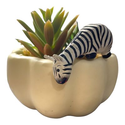 5 Wooden Minimal Zebra Shelf Figurine Decoration