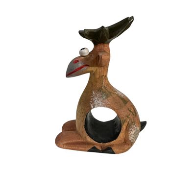 5 Handmade Wooden Moose napkin holders