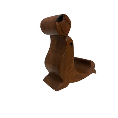 Wooden Oak Seal Cellphone Stand