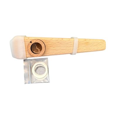 Wooden Kazoo – Handcrafted Hum Sound Toy for Kids &amp; Adults – Natural Musical Fun Instrument