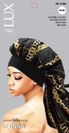LUX SILK PATTERN BONNET BRAID AFRO 6PC