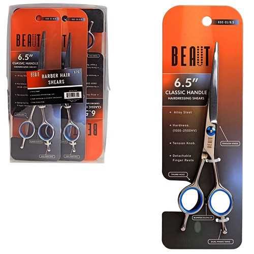 BEAUT CLASSIC HANDLE HAIRDRESSING SHEARS 6.5" W/ TENSION KNO