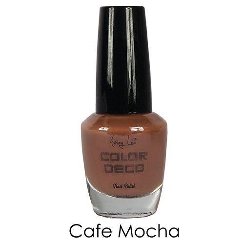 ASHELY LEE COLORDECO NAIL POLISH CAFE MOCHA 6PC/BOX