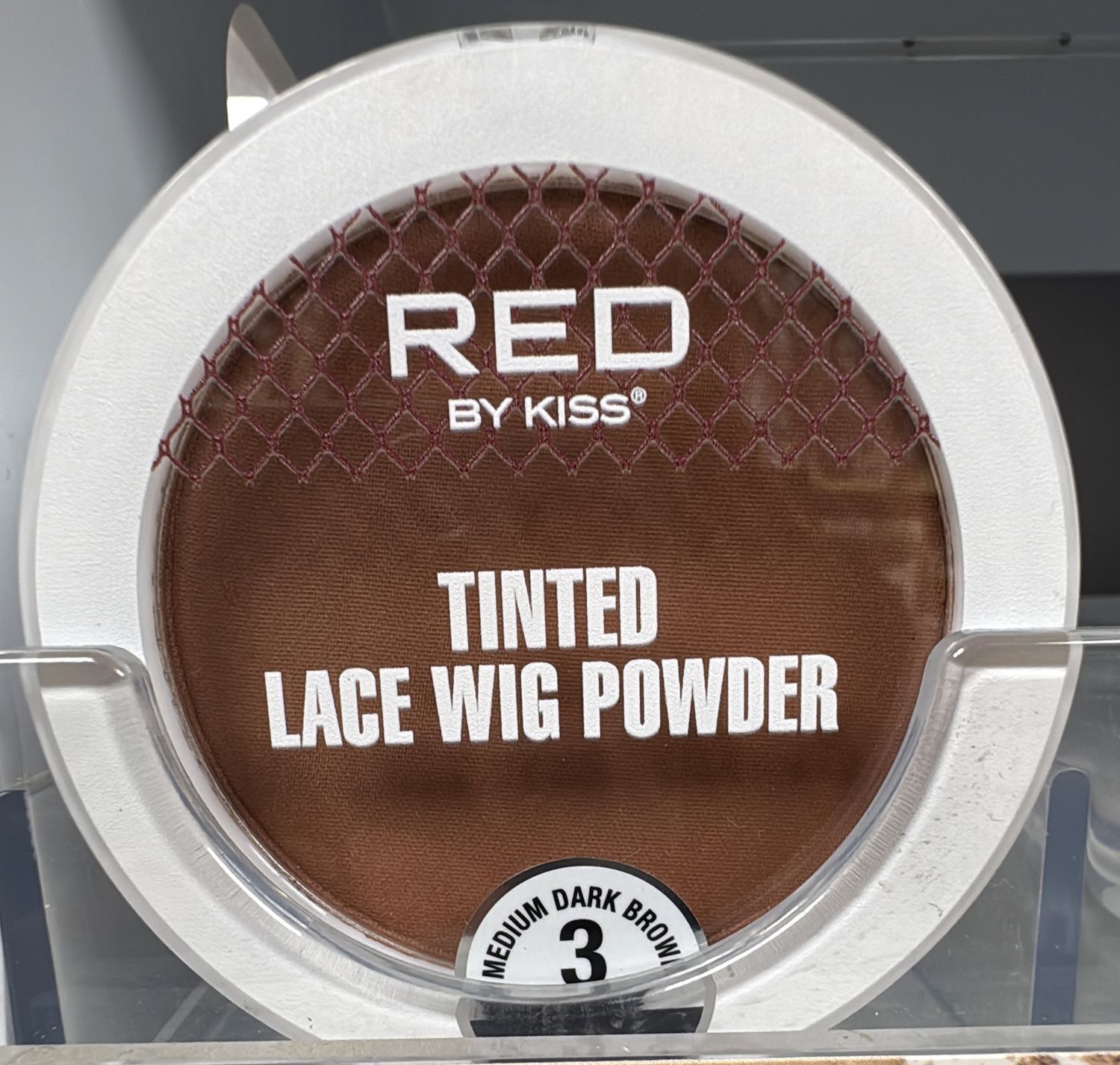 RED Lace Wig Powder Medium Dark