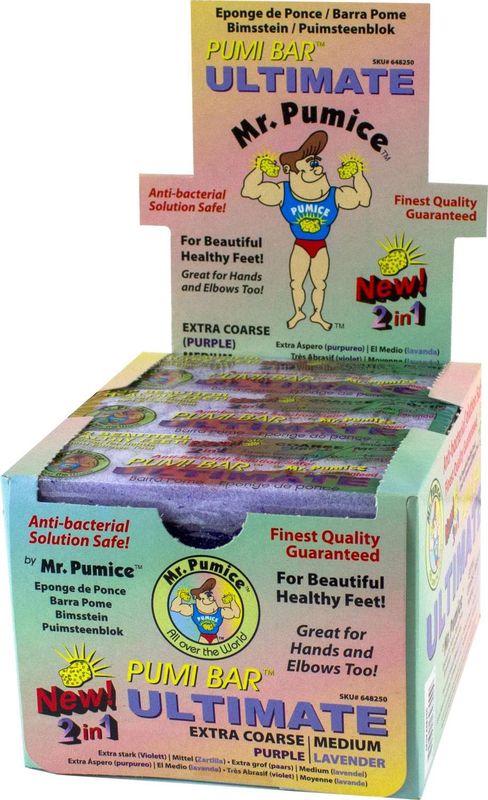 MR. PUMICE ULTIMATE PUMI BAR 2IN1 DP 12 PCS