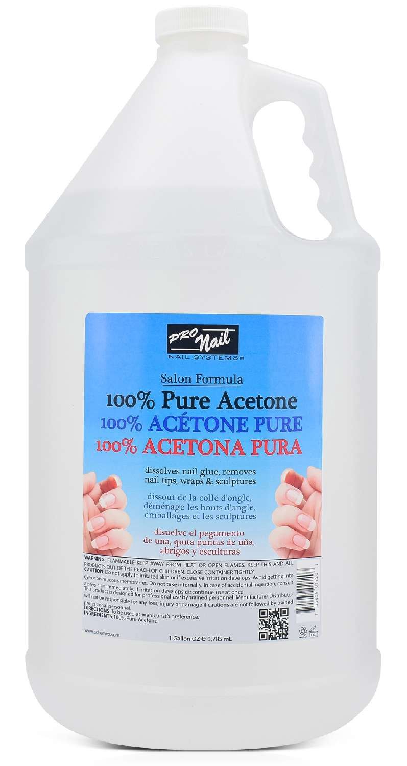 PRONAIL PURE ACETONE / NAIL POLISH REMOVER 1 GALLON / 1PC