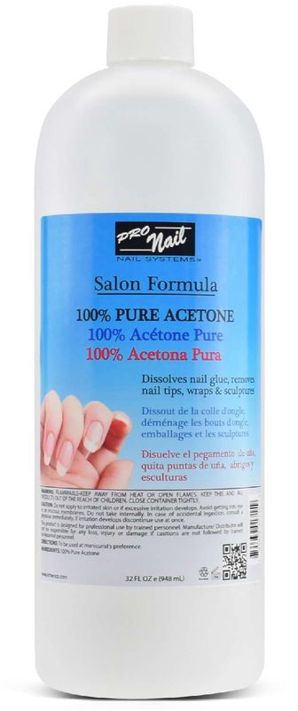 PRONAIL PURE ACETONE / NAIL POLISH REMOVER 32OZ (PC)