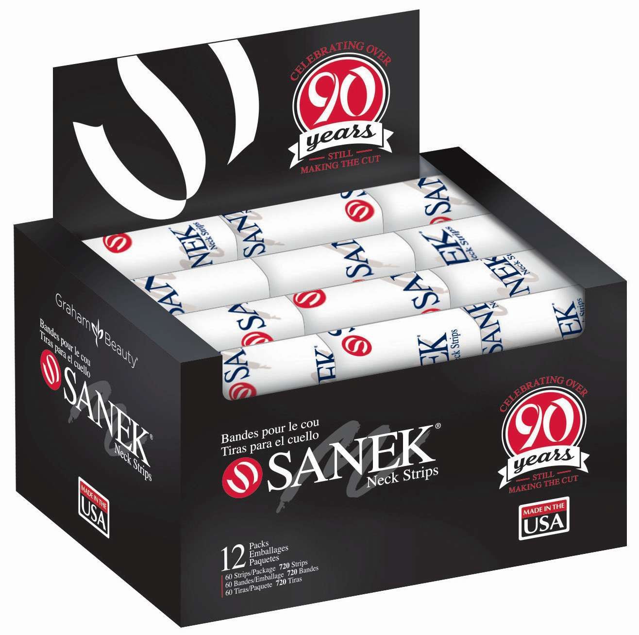 SANEK NECK STRIPS 60STRIPS/12PK/BX 4BX/CS