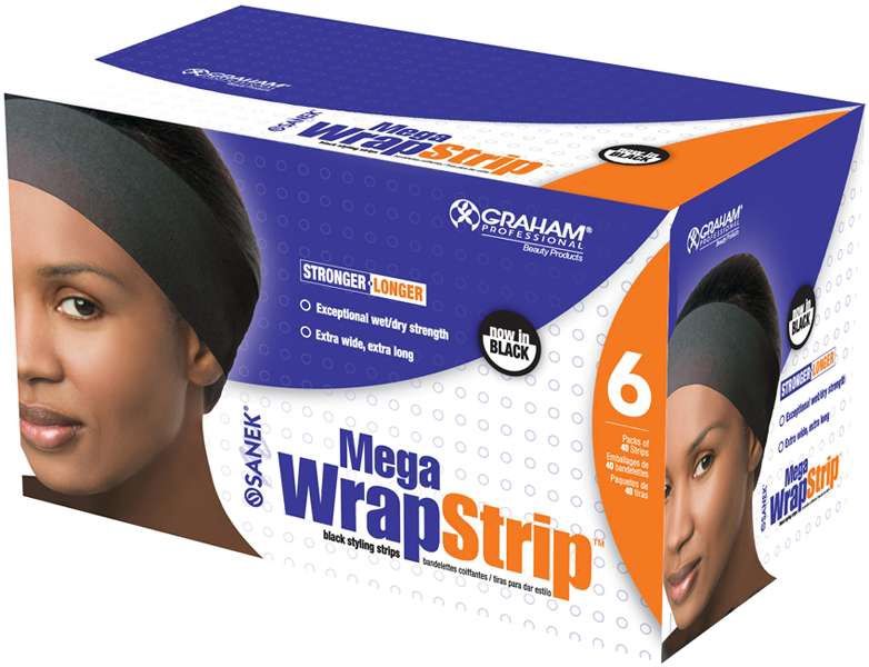 SANEK WRAPSTRIP MEGA BLACK 40CT/6PK/BX 4BX/CS