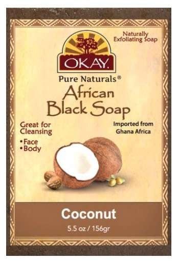OKAY BLACK SOAP COCOUT 5.5 OZ