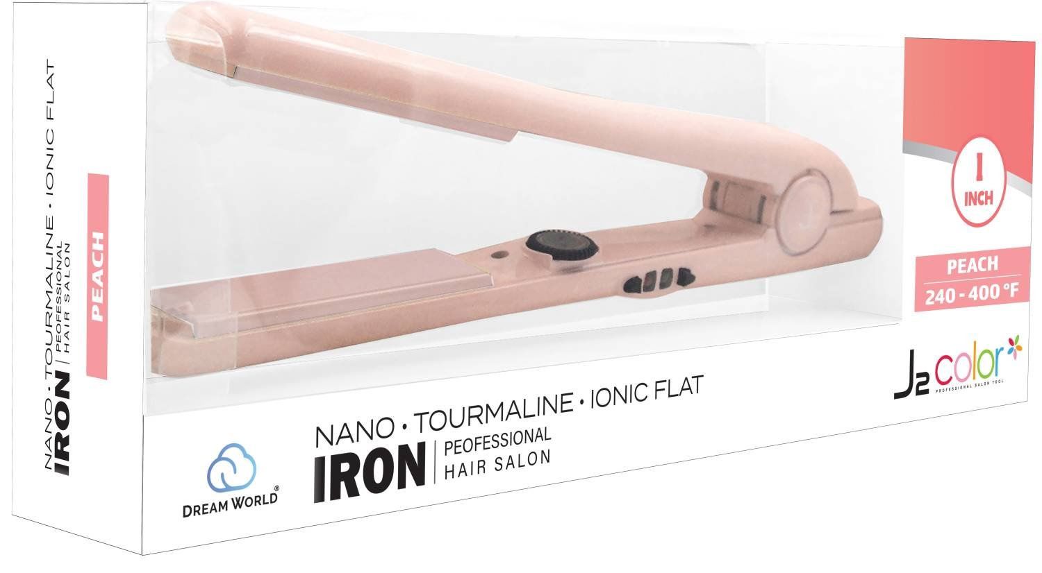 J2 H/T F/IRON COLOR PEACH ON/OFF 1 IN