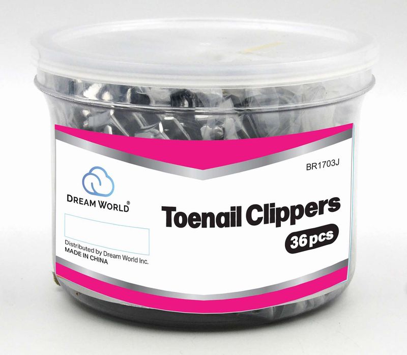 DREAM NAIL CLIPPER TOENAIL 36PC/JR W/FILE