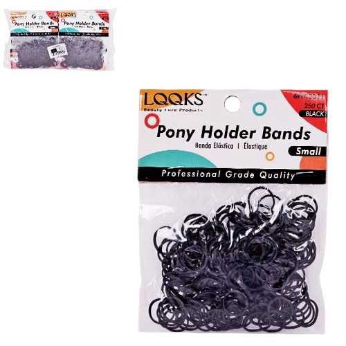 LQQKS PONY HOLDER BAND BLACK 250PC/PK