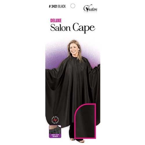 M &amp; M DELUXE SALON CAPE BLACK 1PC
