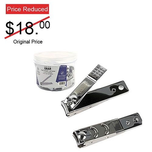 LQQKS NAIL CLIPPER WITH METAL CATCHER 36PC/JAR