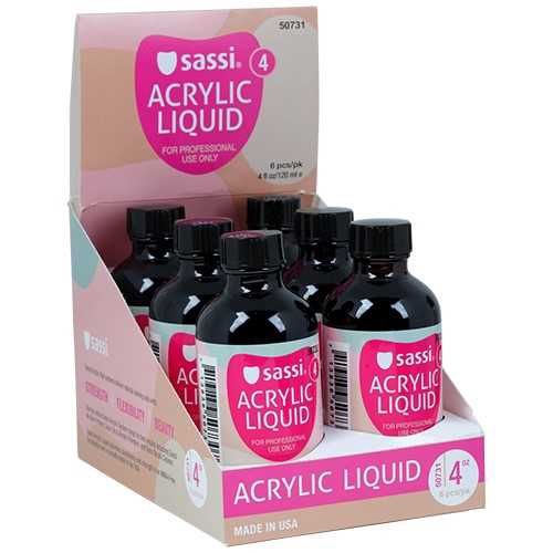 SASSI ACRYLIC LIQUID 4OZ  (50730) 6PC/DISPLAY