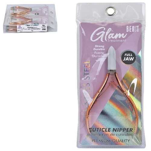 BEAUT GLAM TRMNT SST FULL JAW CUTICLE NIPPER RG 6PC