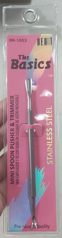 BEAUT STAINLESS SPOON MINI SPOON PUSHER &amp; TRIMMER 1DZ/BOX