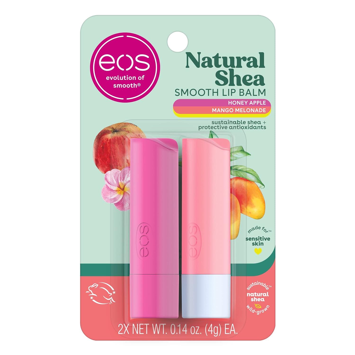 eos Natural Shea Lip Balm, Honey Apple &amp; Mango
