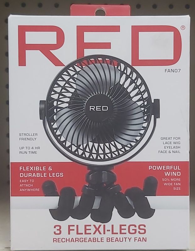 3 Flexi legs beauty fan, Black x