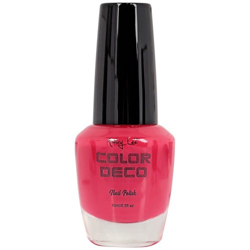 ASHLEY LEE COLORDECO NAIL POLISH HOTTER PINK 6PC/BOX