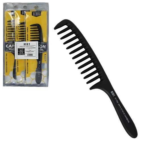 BEAUT CARBON DETANGLER COMB W/ HANDLE 1DZ
