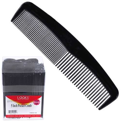LQQKS 5" POCKET COMB (6DZ) JAR BK