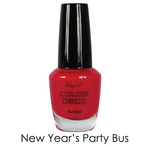 ASHLEY LEE COLORDECO NAIL POLISH NEW YEAR'S PARTY BUS 6PC/BO