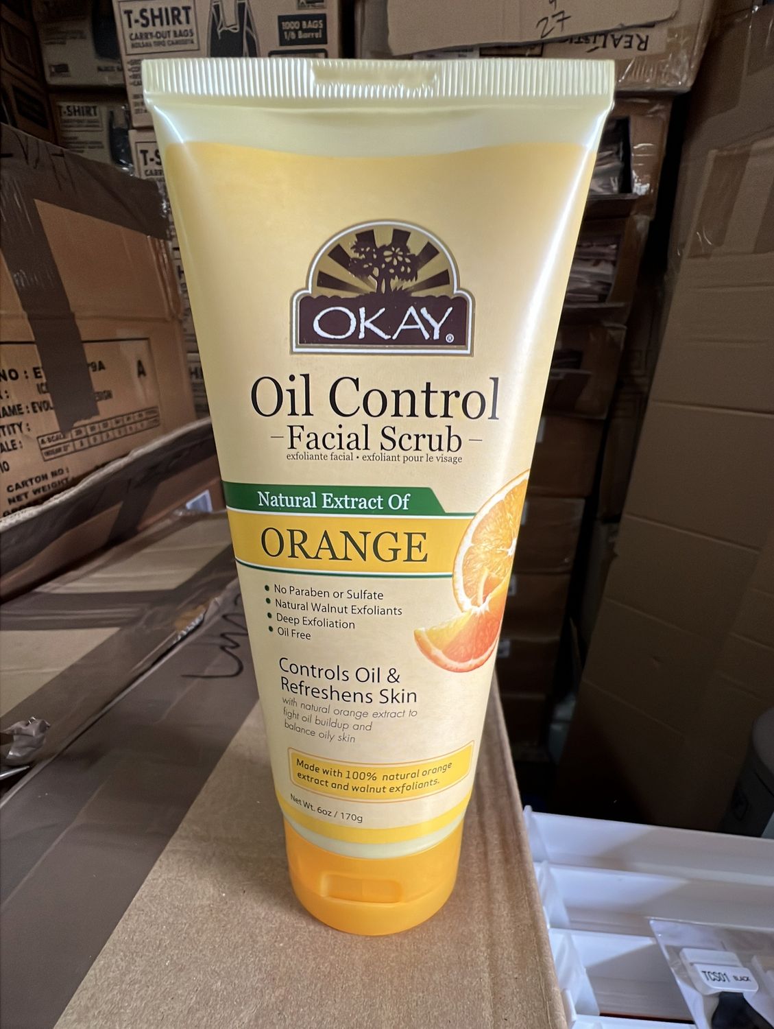 OKAY FACIAL SCRUB ORANGE 6OZ