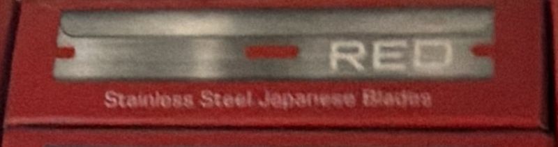 RED SINGLE EDGE BLADE 5PC