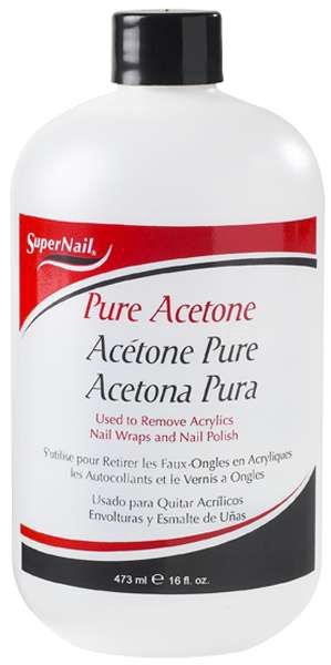 SUPER NAIL POLISH REMOVER PURE ACETONE 16 OZ