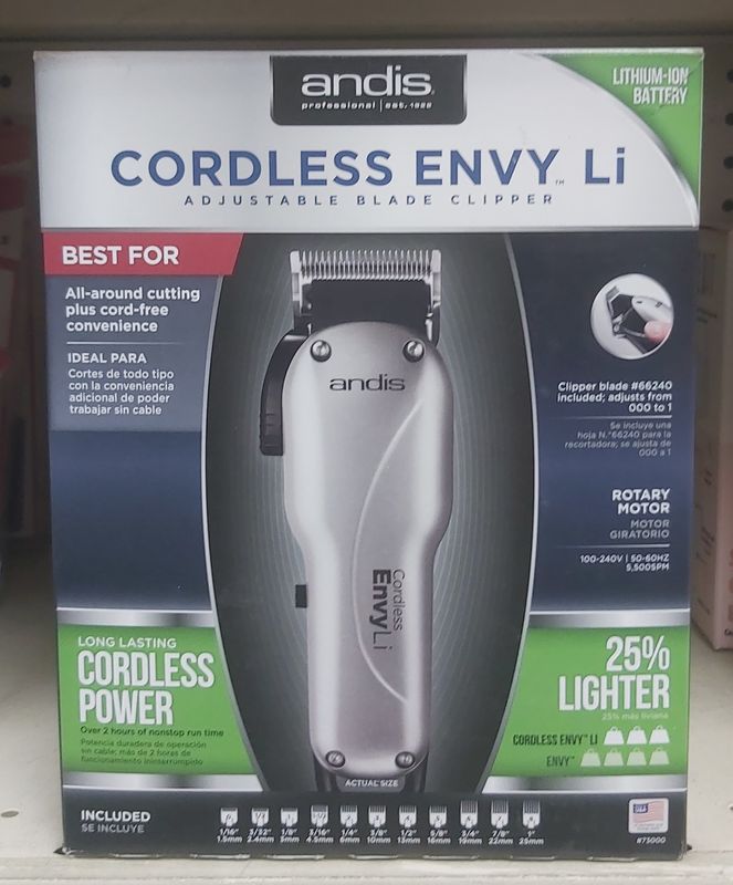 ANDIS CORDLESS ENVY CLIPPER LI