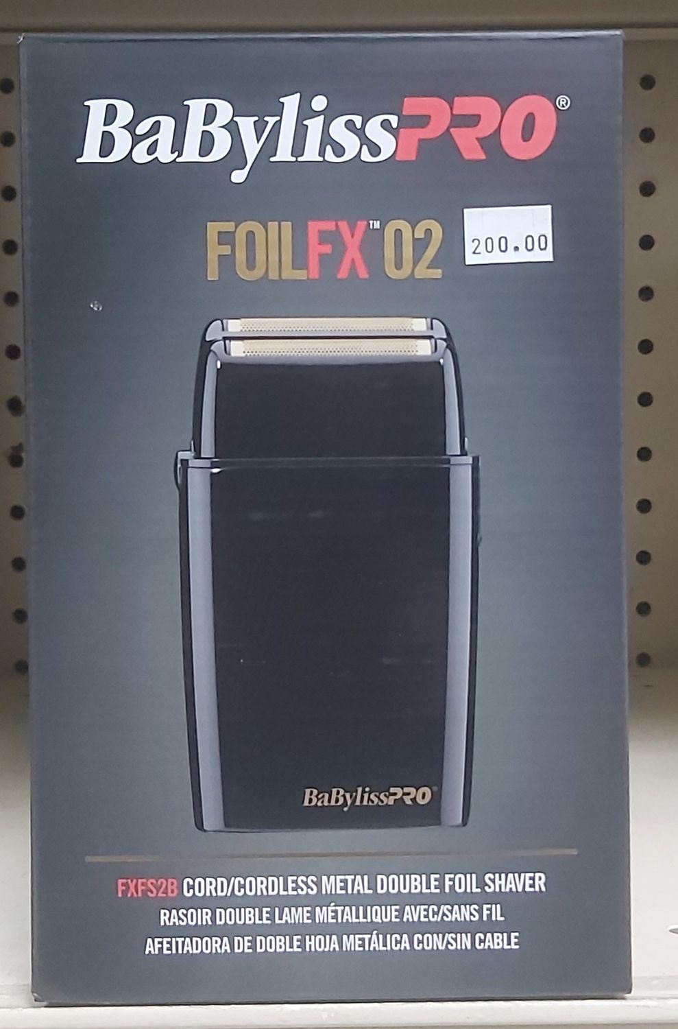 BABYLISS FX SHAVER BLACK DOUBLE