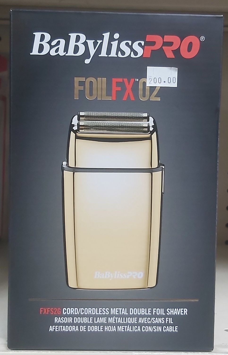 BABYLISS FX SHAVER GOLD DOUBLE