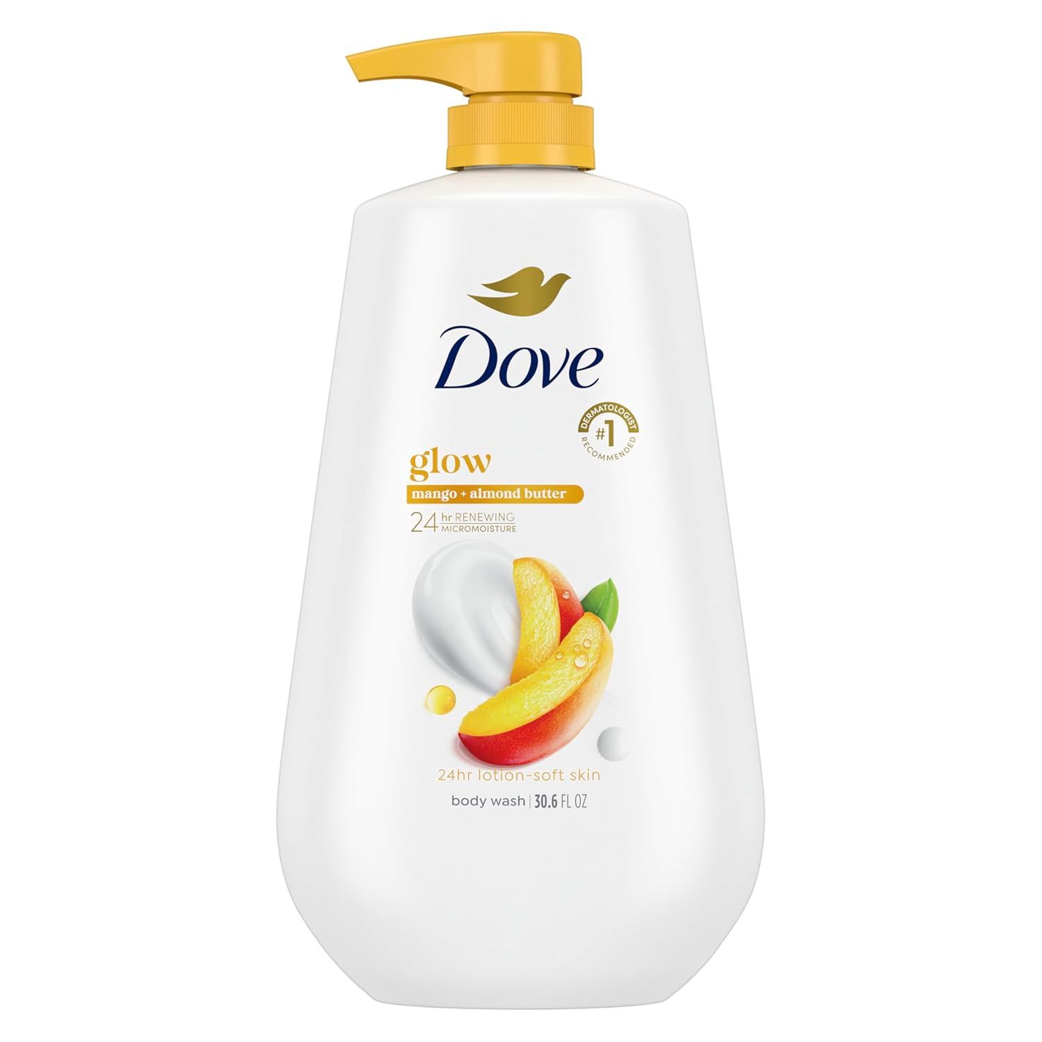 Dove Body Wash with Pump Glow Mango &amp; Almond