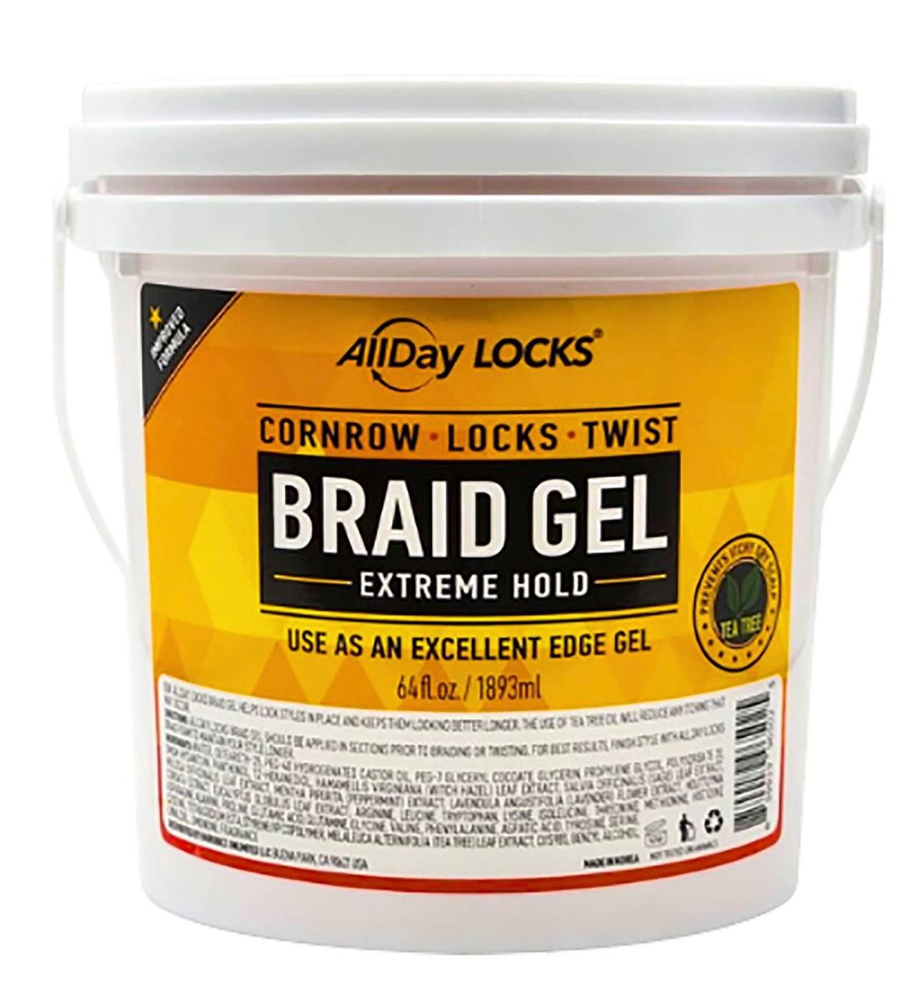 ALLDAY LOCKS BRAID GEL 64 OZ