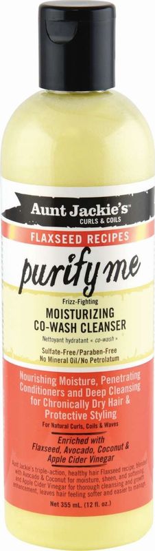 AUNT J FLAX PURIFY ME CO-WASH 12 OZ