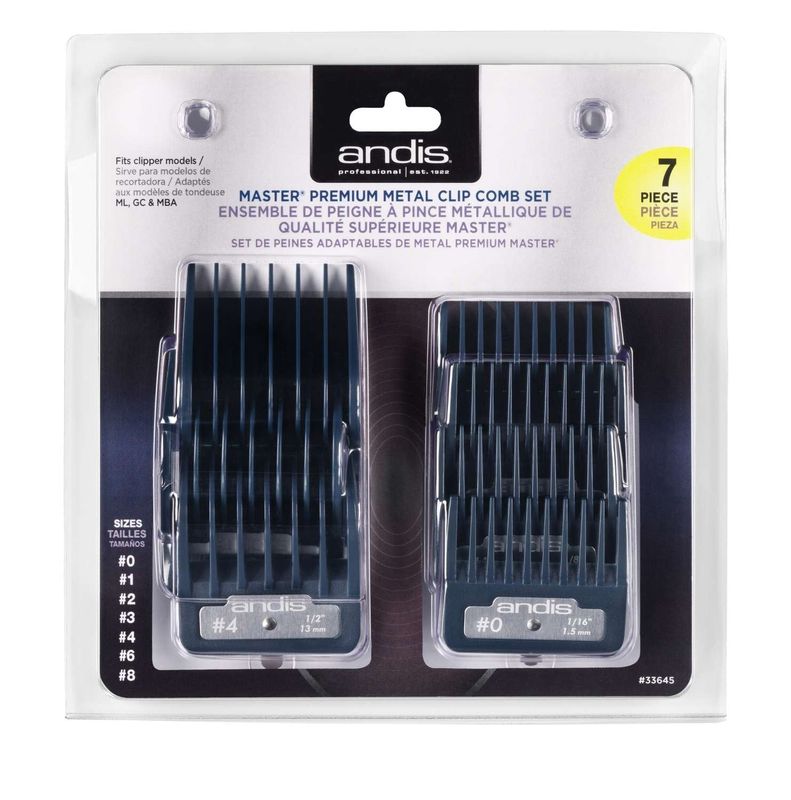 ANDIS ATTCH COMB MASTER PREM 7 PCS