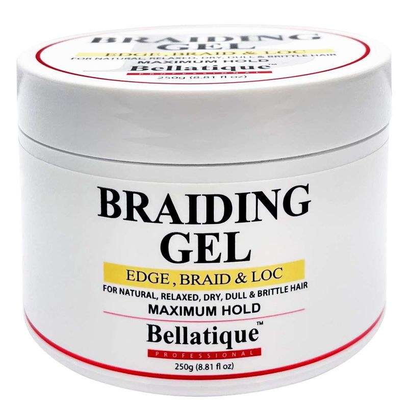 BELLATIQUE EDGE BRAID &amp; LOC GEL 8.81 OZ
