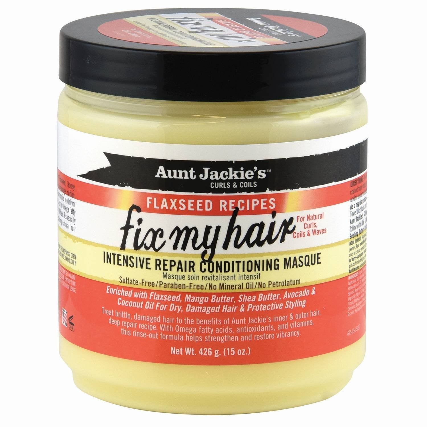 AUNT J FLAX FIX MY HAIR MASQUE 15 OZ