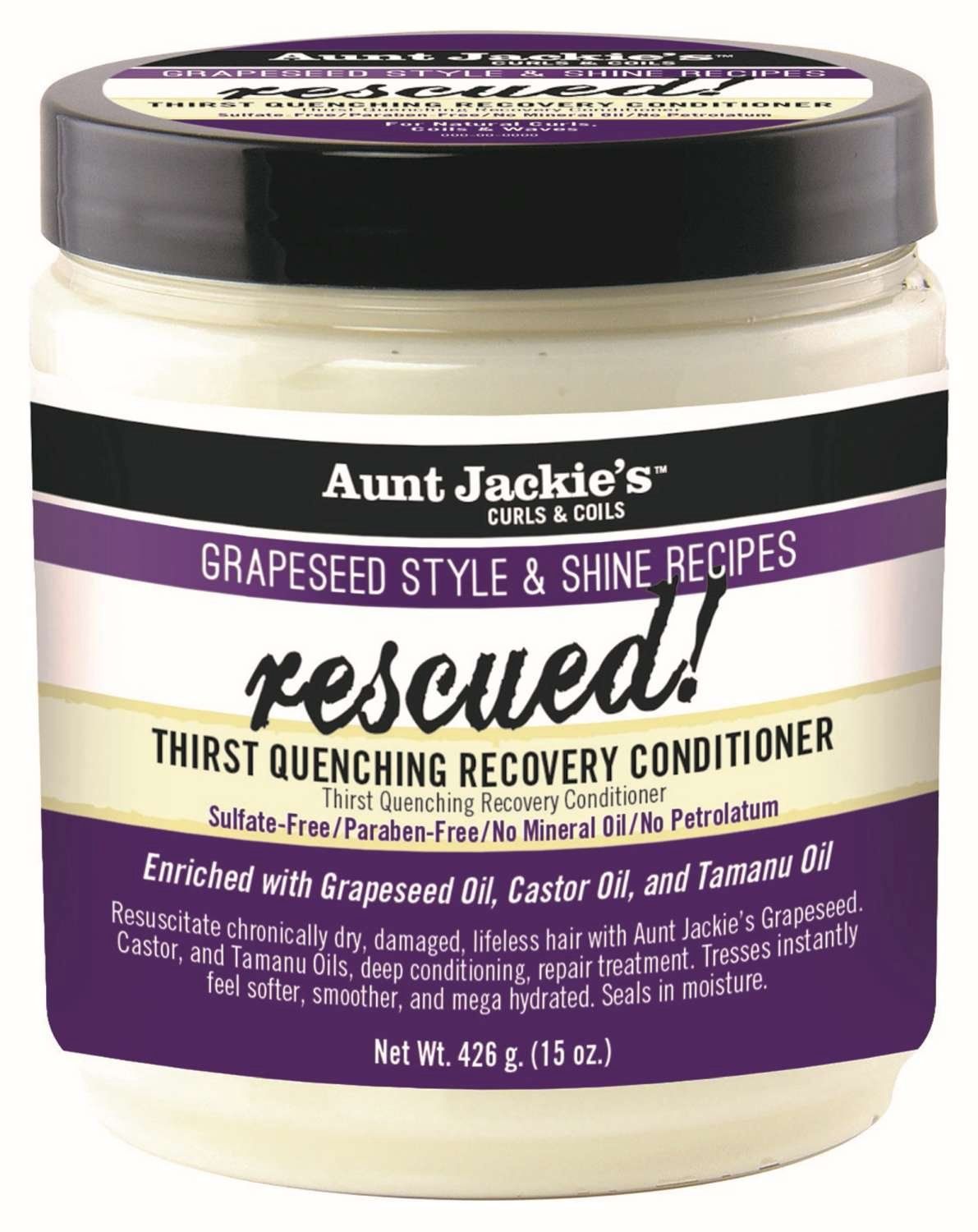 AUNT J GRAPE RESCUED CONDITIONER 15 OZ